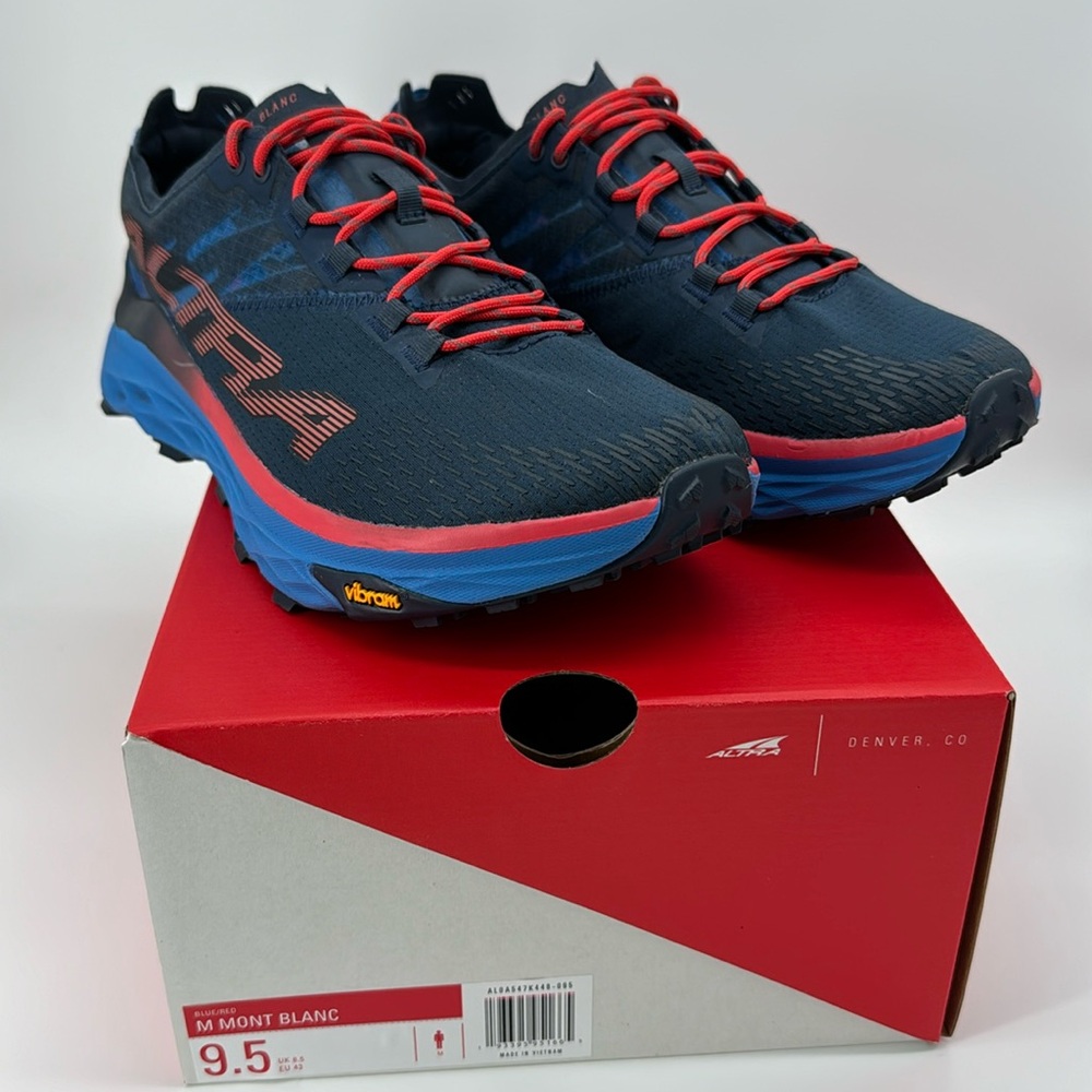 Men’s Altra Mont Blanc. Size: 9.5